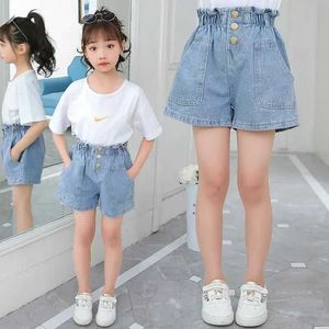 Shorts Shorts Children babies girls summer denim shorts jeans childrens clothing casual shorts baby bottoms for 2023 WX5.22