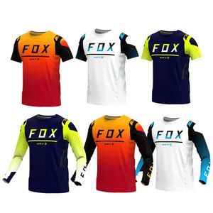 Jdf6 Men's T-shirts Bat Fox Motocross Jersey Downhill Bike Racing Motorcycle Shirt Quick-dry Enduro Mtb Maillot Ciclismo Hombre