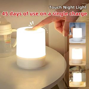 Bordslampor lamp natt USB LED med switch laddningsbara lampor för kök hall garderob sovrum hemljus tre färger