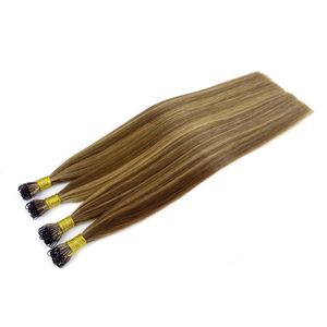 String Hair przedłużenie proste włosy 100 Strands/Pack Keratin Stick Brazilian Human Hair Gruby koniec