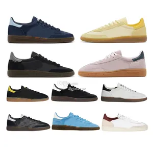 Handball Spezial Navy Gum Running Shoes Woman Men Almost Yellow Black Grey Clear Brown Gum Light Blue White Arctic Night Clear Pink Arctic Night Sneakers