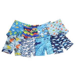 Shorts de uma peeceu no verão de 2017 Childrens Beach Shorts meninos Padrão de cartoon Padrão de roupas de banho shorts 1-9 anos Childrens Swimwear