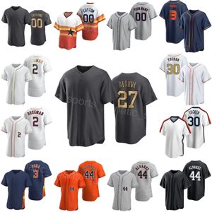 여자 남자 아이 야구 21 Yainer Diaz Jersey Cooperstown 2 Alex Bregman 27 Jose Altuve 3 Jeremy Pena 44 Yordan Alvarez 30 Kyle Tucker Space City Connect Taikongren