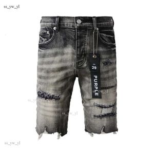 Purple Designer Mens dżinsy szorty hip hop swobodny krótkie kolano długości dżinsowe odzież 29-40 Rozmiar Wysokiej jakości szorty Jeansy jeansy A35