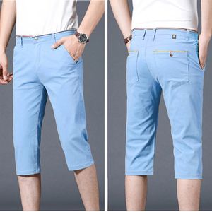 2024 Mens Casual Korean Version Trendy Ice Silk s Trousers Loose Straight Pants Shorts Western 240508