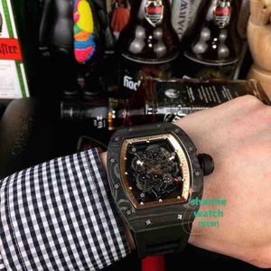 RM Watch Date Luxury Wristwatch Business Leisure RM035 Hela automatiska mekaniska R Watch Tape Mens Es