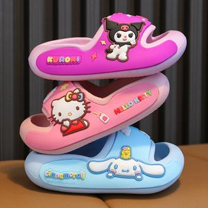 Summer new cartoon children's slippers for boys and girls, parent-child, indoor and outdoor anti slip, one word cool slippers factory wholesale in stock