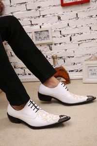 White Italian Mens Loafers genuine Leather Metallic Toe Mens Glitter Shoes Gold Floral Print Men Wedding Dress Shoes Men Luxury Inwfo