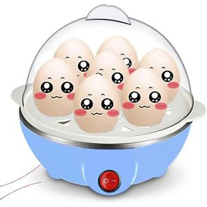 7 ägg pannan ångare multifunktion snabb elektrisk äggkokare auto-off generisk omelett matlagningsverktyg kök redskap 240523
