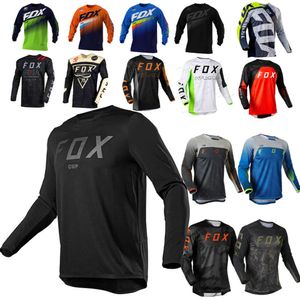 Herr t-shirts Motocross Mountain Enduro Bike Clothing Cykel Moto Downhill T-shirt Fox Cup Women Men Cycling Jersey Mtb Shirts BMX PFV9