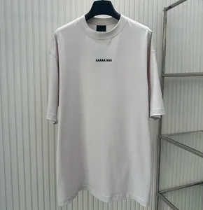 T-shirt da uomo più magliette per tees per le magliette rotonde ricamato e stampati in stile polare con il cotone puro di strada 3vq16