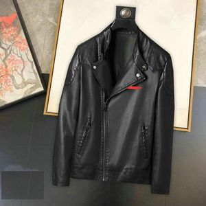 Ny 2024 Winter Leather Jacket Designer Men's High Quality Windsecture Casual Windbreaker Outdoor Fashion Clipisolation PR574