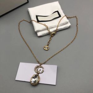 Luxus klassische goldene Halsketten Mode Schmuck G Halsketten Anhänger Hochzeit Anhänger Halsketten