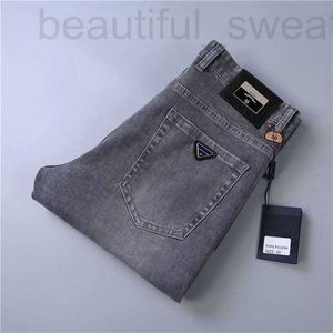 Мужские джинсы дизайнер эластичности мужская эластичность Джин Хомбер Брюки мужчины и женщины модные бренд роскошные брюки джинсовые брюки тренд