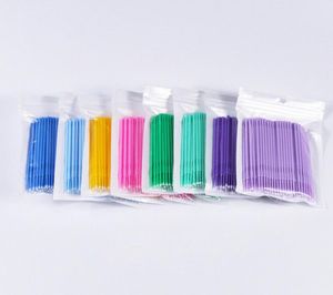 500pcs Einweg -Mikropinsel -Wimpern -Erweiterungstools 3 Größe S m l individuelle Wimpernentfernungswerkzeuge und zahnärztliche beschichtete Sticks3180365