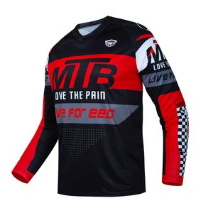 Camisetas masculinas de verão MTB Bike Jersey Men Manga Longa Motocross Camisa Offroad Motociclo Roupe
