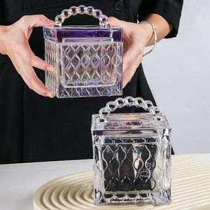 Бутылки для хранения современного стиля стеклянные банки прозрачные конфеты контейнеры контейнеры на рабочем столе солнат