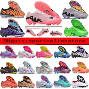 Send bags Mens Womens Football Boots Ronaldo CR7 Vapores XV Elite XXV FG Cleats Neymar ACC Mbappes 15 Kids Boy Soccer Shoes Outdoor Trainers Botas De Futbol