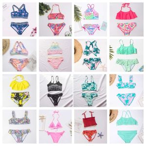 Set bikini z wieloma stylami 2023 NOWOŚĆ Dziewczyny Dziewczyny Kids strojów kąpielowych Summ Smaking Summer Baiquini Infantil Kąpiel A369 L2405