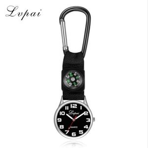 LVPAI Famous Brand Men Watches Top Brand Luxury Bag Clock Quartz Wristwatch rostfritt stål Compass Climber Sport Watch LP183 243P