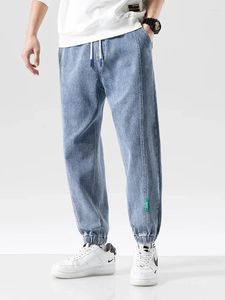 Jeans masculinos primavera verão verão preto homem folgado homem de rua jeans joggers casuais harém calças jeans calças mais tamanho 8xl z353