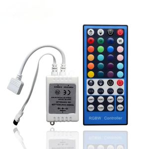 4 kanaler DC 12V - 24V RGBW Controller Dimmer 40Key 5Pins IR Remote Control för SMD 5050 RGBWW LED -strip Light LL