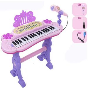 Клавички фортепиано детская музыка звук Toys Music Toy USB Электронная клавишная электрическая фортепианная набор детского музыкального инструмента с микрофоном WX5.21