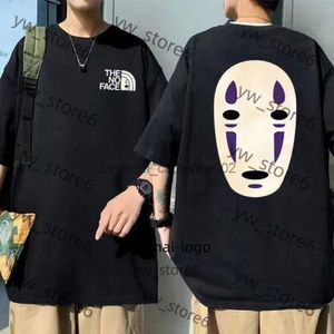 Men's T-shirts Japanese Anime No Face Man Graphic Printed T-shirts 90s Unisex Manga Tshirt Men Women Summer Fashion Casual Oversized T Shirts 1492