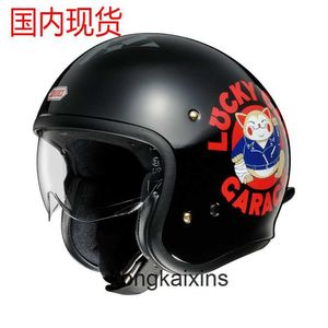 Shoei Japon Ayakkabı Yarım Kask için Yüksek Son Motosiklet Kaskı 3 4 Lens Motosikletli Güvenlik Şapkası 1: 1 Orijinal Kalite ve Logo