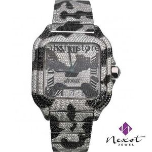 Hiphop Nytt ankomstmärke Iced Out High Quality Luxury Gold Silver Original Hip Hop Men Moissanite Diamond Wrist Watch