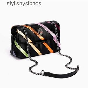 Cross Body Womens Vintage Eagle Head Dekoration Regenbogen Patch Umhängetasche H240523