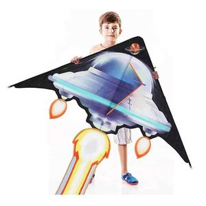 Kite Accessoires UFO Kites Kinder Kites Fliege Spielzeug für Kinder Kites String Line Outdoor Kites Factory aufblasbare Spielzeug Parplan Parplan