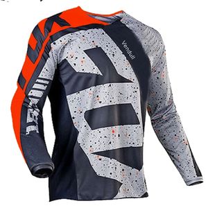 Erkekler Tişörtler Erkekler Downhill Forma Vendull Fox Mountain Bike MTB Gömlek Offroad DH Motosiklet Jersey Motokros Spor Giyim Giyim Zo5u