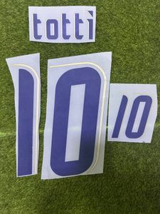 2006 Italien Namesett #10 Totti Printing Pirlo del Piero Cannavaro Materazzi Soccer Patch Badge