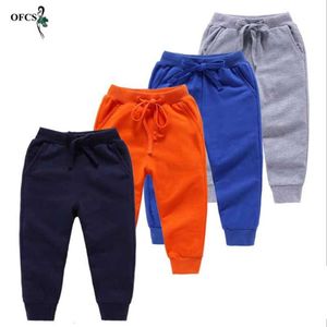 Spring Best Selling Boy's Pants Candy Color Girl's Sports Trousers Fall Sweatpants Autumn Teenage Children Active Clothing 2-12Y L2405 L2405