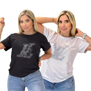 Mody T-shirt designerski koszulka swobodne koszulki damskie z literami Drukuj krótkie rękawy