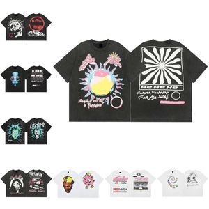 T-shirts Mens Womens Designer Tees Fashion Cartoon anime design Street trend loose fitting T-shirt 1045e