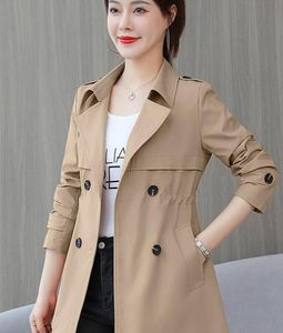 Autumn Women Jacket Windbreaker Female Double breasted Basic Jackets Loose Basic Coat Casual Outwear3905679