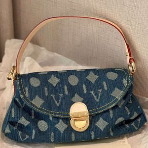Evening Bags Denim Blue Handbags Women Vintage Designer Shoulder Jeans Undershoulder Hobo Purse Clutch Totes Old Flower V Handbag Crossbody Bag23