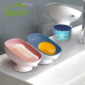 12pcs Badezimmerseife Geschirrhalter mit Super Saugnapfbecher Selbstentrainierschachtel für Küchenspüle Accessoires 240523