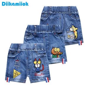 Shorts Shorts verkaufen Babyjungen Jeans süße Shorts Boy Shorts Childrens Freizeitkleidung Cartoon Sommer Modejeans für 1-3 Jahre WX5.22