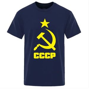 メンズTシャツ2024新しいCCCPロシア人男性と女性のソビエトモスクワいじめホットスポーツブレーキ型トップ