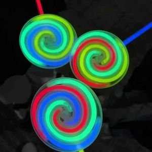 LED Toys Lollipop Glow Stick Set Glowing Rotating Windmill Party Concert Stage Toys DIY Glow Stick Dark Party Prop Gifts