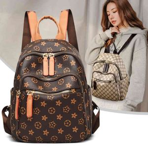 2022 Neue Großkapazität Frauen Rucksack Street Rucksack College Style Mommy Bag Damenbag 2303