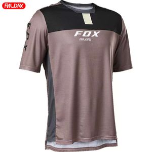 Erkek Tişörtleri Enduro Vites Raudax Fox Motocross Jersey Yokuşuk Jeresy Bisiklet Dağ Bisikleti DH Maillot Ciclismo Hızlı Kuru Gömlekler C3T9