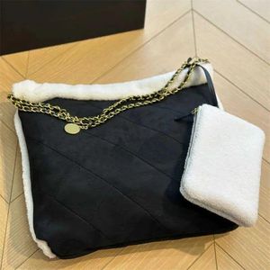 Saco de lixo de saco de moda designer de lã Plush de pelúcia berber chian versátil camurça de camurça bola crossbody iiuua