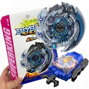 4D Beyblades Box Set B-176 Hollow Deathcyther Super King B176 Top Spinning com Spark Launcher Box Kids Toys for Children Q240522