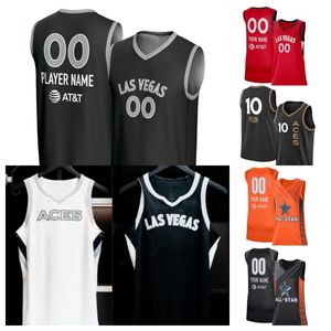 Aces Basketball Jersey 2024 Las A'ja Wilson Vegas Jackie Young Kelsey Plum Chel sea Gray Alysha Clark Kiah Stokes Megan Gustafson Kate Martin Emma Cannon Women Youth