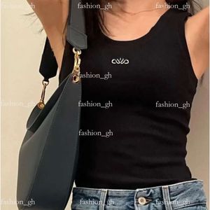 Highquality Loeweshirt Designer Womens Vest 2024 New Models Luxurygoods Sleeveless White Luxury Tees Top Sexy Top Casual Backless Top Shirts Womens 82