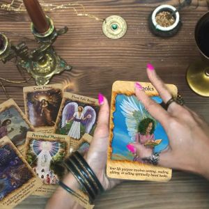 Angel Therapy Oracle Cards Cards PDF Guia Tarot Cards Games Deck Board for Family Party Women Kids Toys